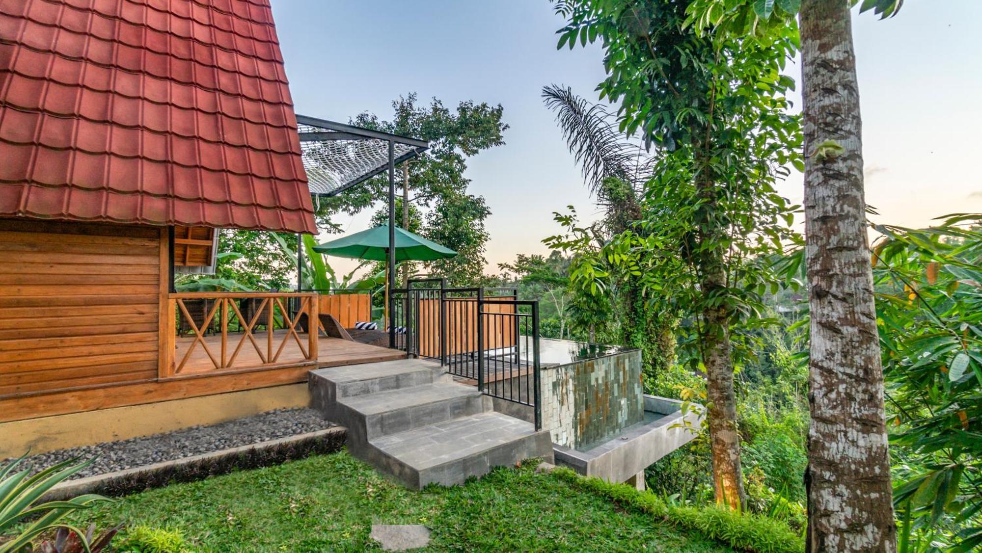 Anja Villas Ubud テガララン エクステリア 写真